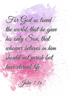 John 3:16 Watercolor