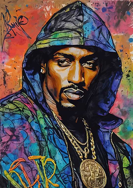 Rakim Watercolor Portrait