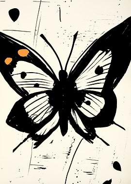 Black and White Butterfly