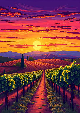 Tuscany Vineyard