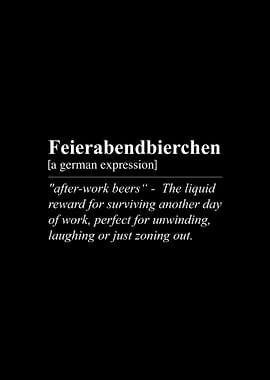 Feierabendbierchen German After-Work Beer Translation Definition