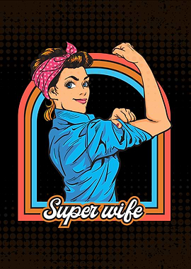 Super Wife Pop Art
