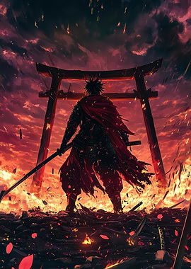 Samurai in Flames