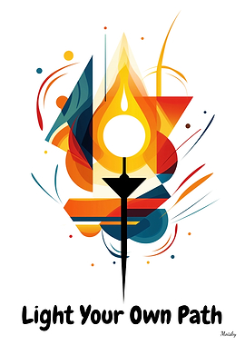 Light Your Own Path Abstract Motivational Art