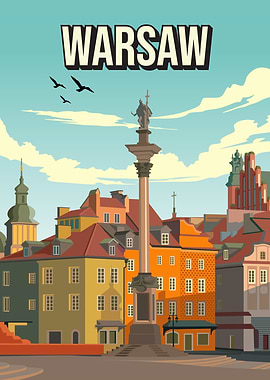 Warsaw Skyline Poland Cityscape