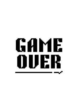 Game Over Pixel Art