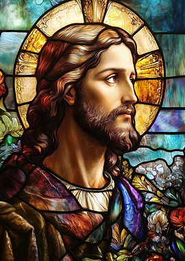 Stained Glass Jesus