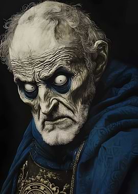 Creepy Old Man Portrait
