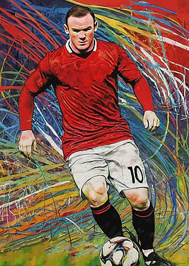 Wayne Rooney Football Art