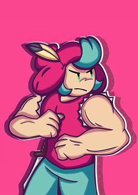 Muscular Cartoon Character