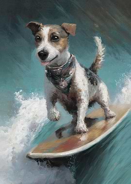 Dog Surfing