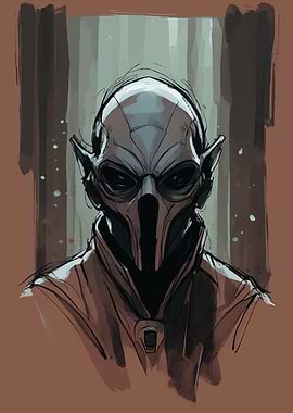 Masked Alien Portrait
