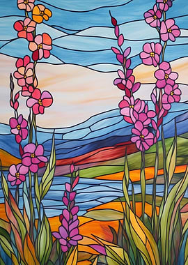 Stained Glass Flowers