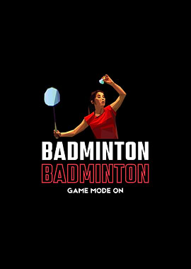 Badminton Player Silhouette