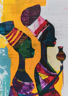 African Women Painting