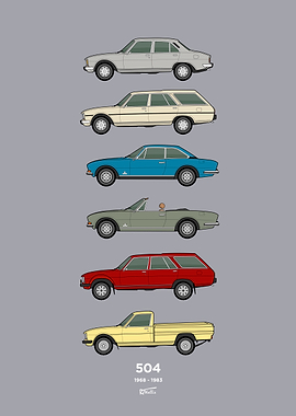 Peugeot 504 classic car collection