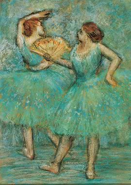 Two Ballerinas in Green