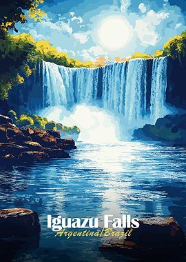 Iguazu Falls Landscape