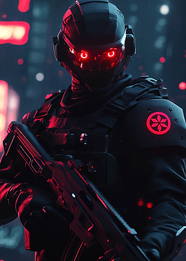Cyberpunk Soldier