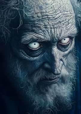 Creepy Old Man Portrait