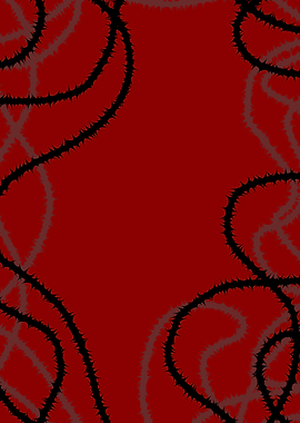 Red Background with Black Spikes