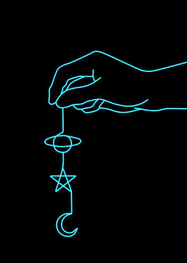 Hand Holding Celestial String