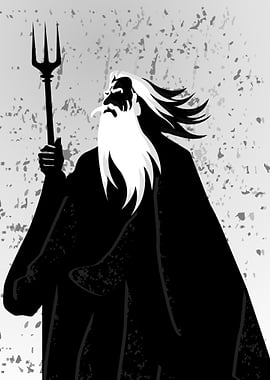 Old Man with Trident