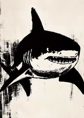 Shark Ink Illustration