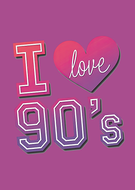 I Love 90's Graphic