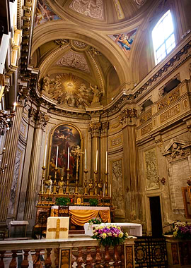 Ornate Basilica Interior