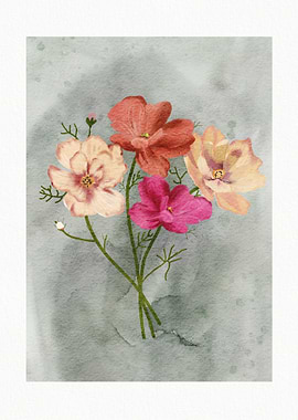 Watercolor Flower Bouquet