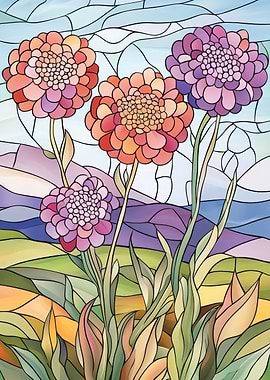 Stained Glass Flowers