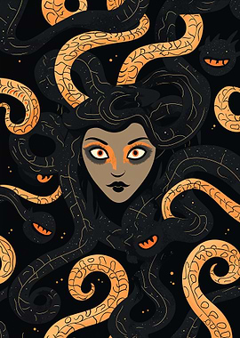 Medusa with Snakes