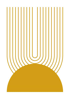 Golden Abstract Sun