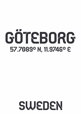 Gothenburg, Sweden Coordinates
