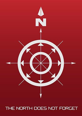 Traditional North SIgn