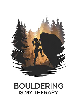 Bouldering is My Therapy - Outdoor Climbing