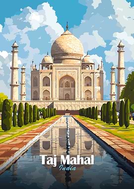 Taj Mahal Illustration