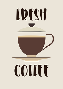 Fresh Coffee Poster Art
