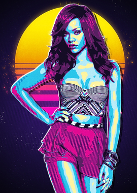 Rihanna Retro Pop Art