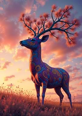Psychedelic Deer