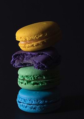 Colorful Macarons Stack