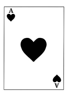 Ace of Heart Playing Card