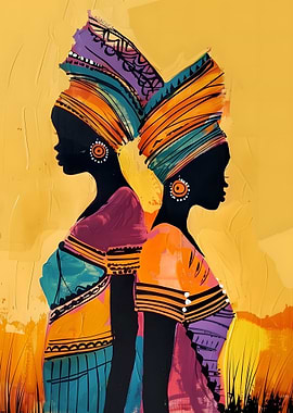 African Women in Colorful Attire