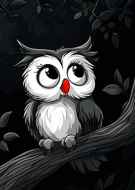 Cute Cartoon Owl