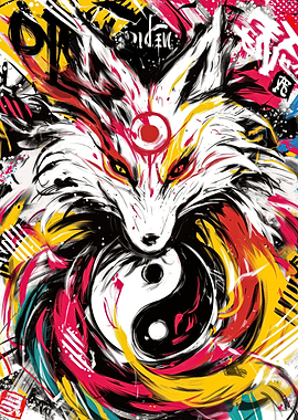 Kitsune Yin Yang
