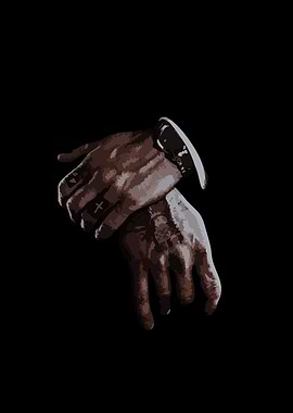 Man's Hands with Watch