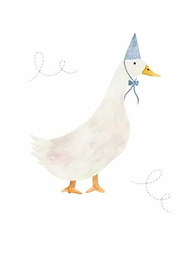 Goose in Party Hat