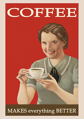 Coffee Vintage Retro Poster