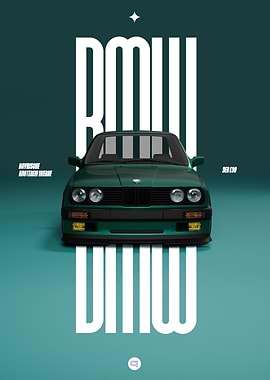 BMW E30 Poster